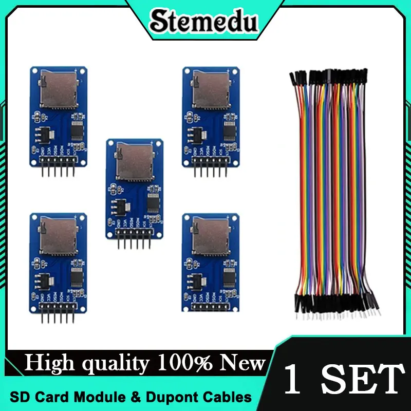 Sd Card Module Spi - Moduł karty Micro SD 5 szt.