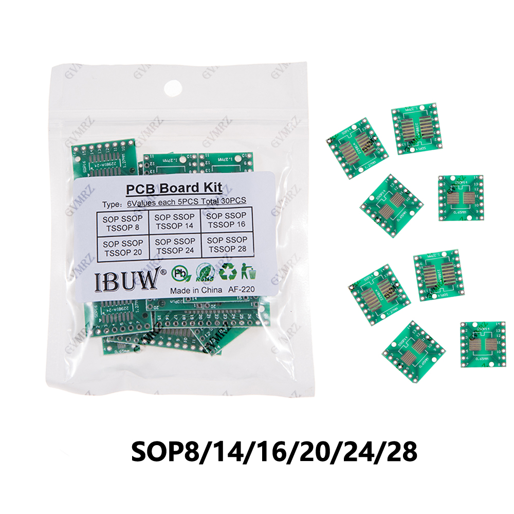 Pcb Etching Kit - Zestaw 30 szt. adapterów PCB SOP