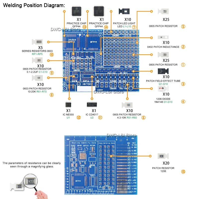 Komponenty SMD/SMT Płytka do ć – Pcb Etching Kit recenzja i cena